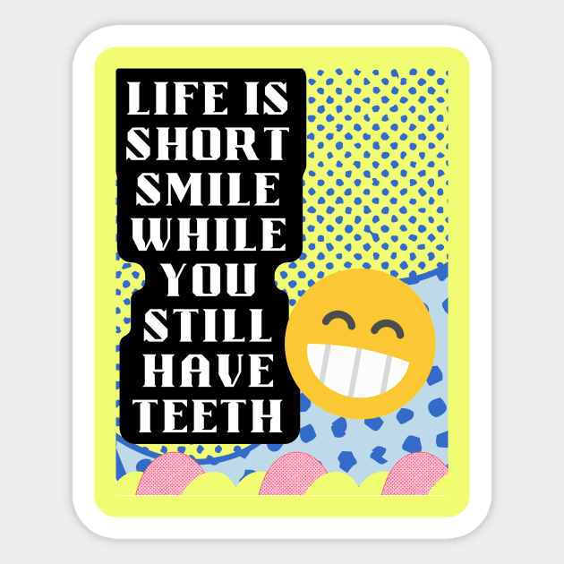 life is short Sticker by Light Up Glow 